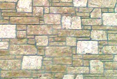 Πέτρα Αριδαίας σε ελεύθερο χτίσιμο με πελεκημένες γωνίες